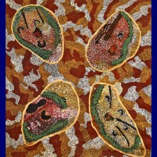 Aboriginal Art Canvas - Betty West-Size:127x140cm - H